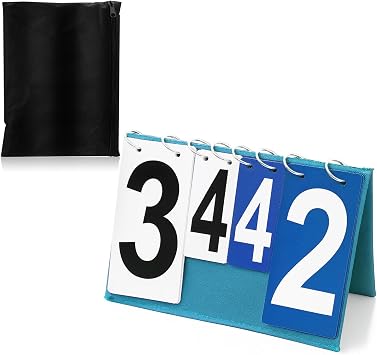 Over Net Tennis Score Keeper Flip Scoreboards Portable for Volleyball Basketball Coaching Tennis Outdoor