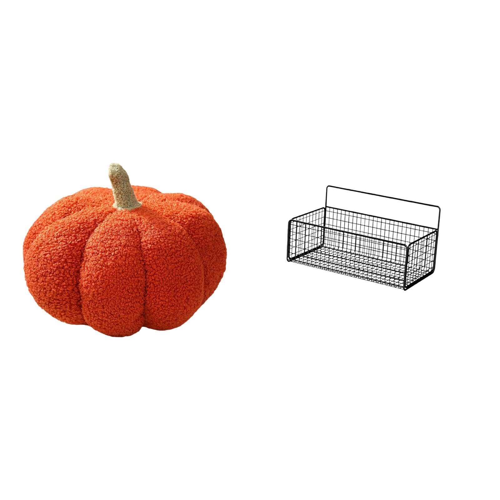 Enchanting Pumpkin Plush Sofa Cushion and Floating Metal Wall Basket Organizer for Festive Bedroom Living Room Kitchen Decor|Home & Garden | Home D?©cor | Pillows-image-23