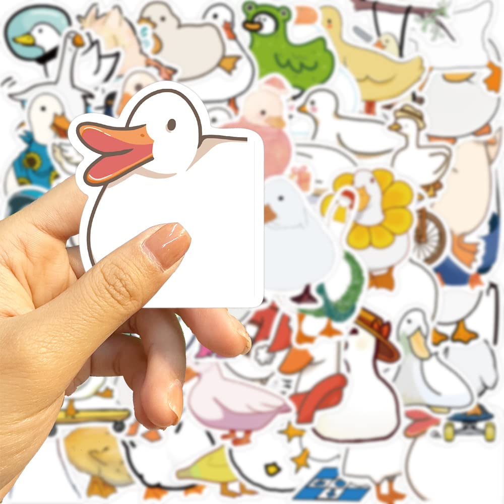 50PCS Funny Cartoon Duck Stickers for Kids Duck Kawaii Waterproof Stickers Pack Cool Deacls Graffiti Vinyl for Adults Water Bottle Skateboard Luggage Laptop Computer Phone - Image 4