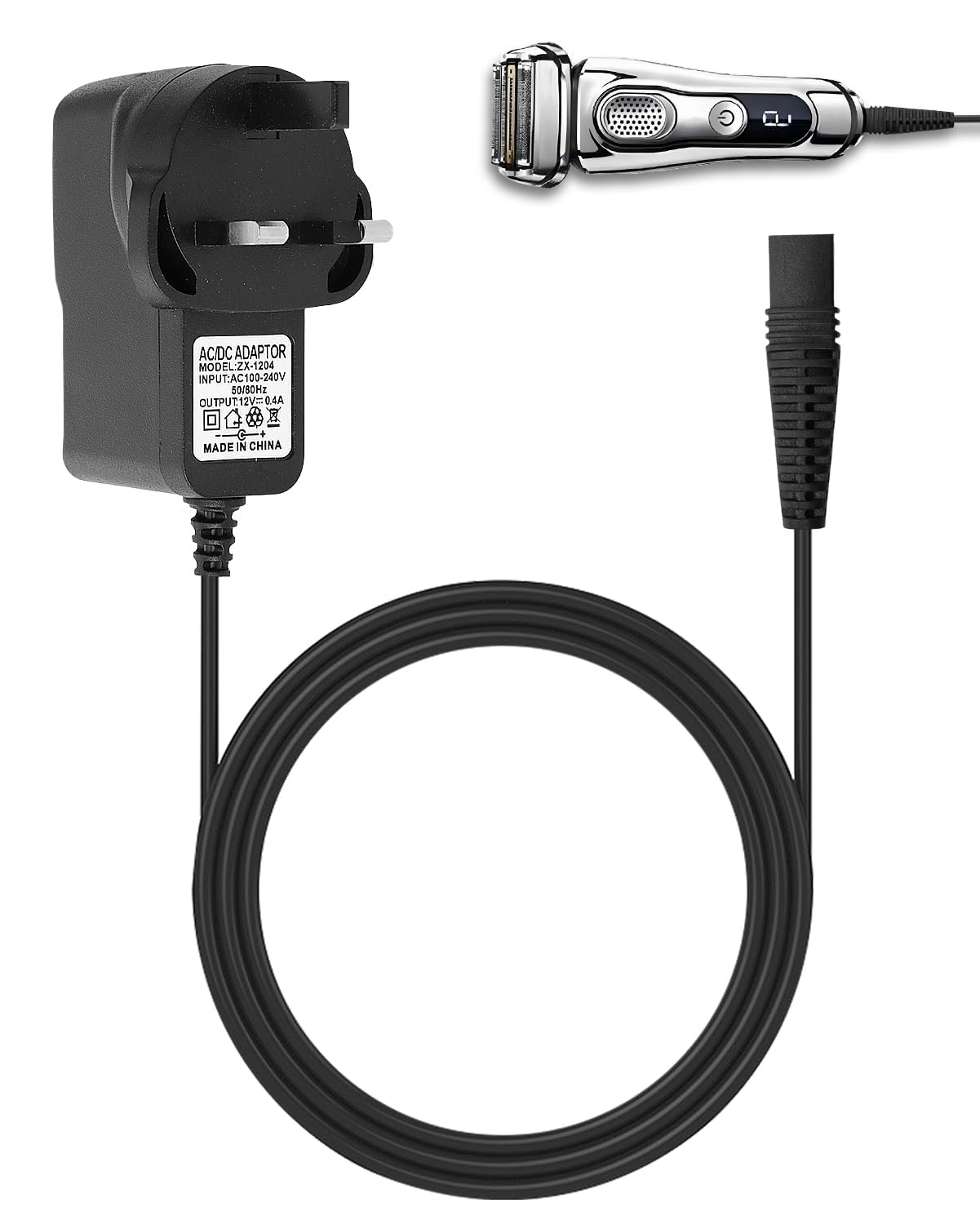S3 12V 0.4A Charger Compatible with Braun Series 1 3 5 7 9 S3 S5 S6