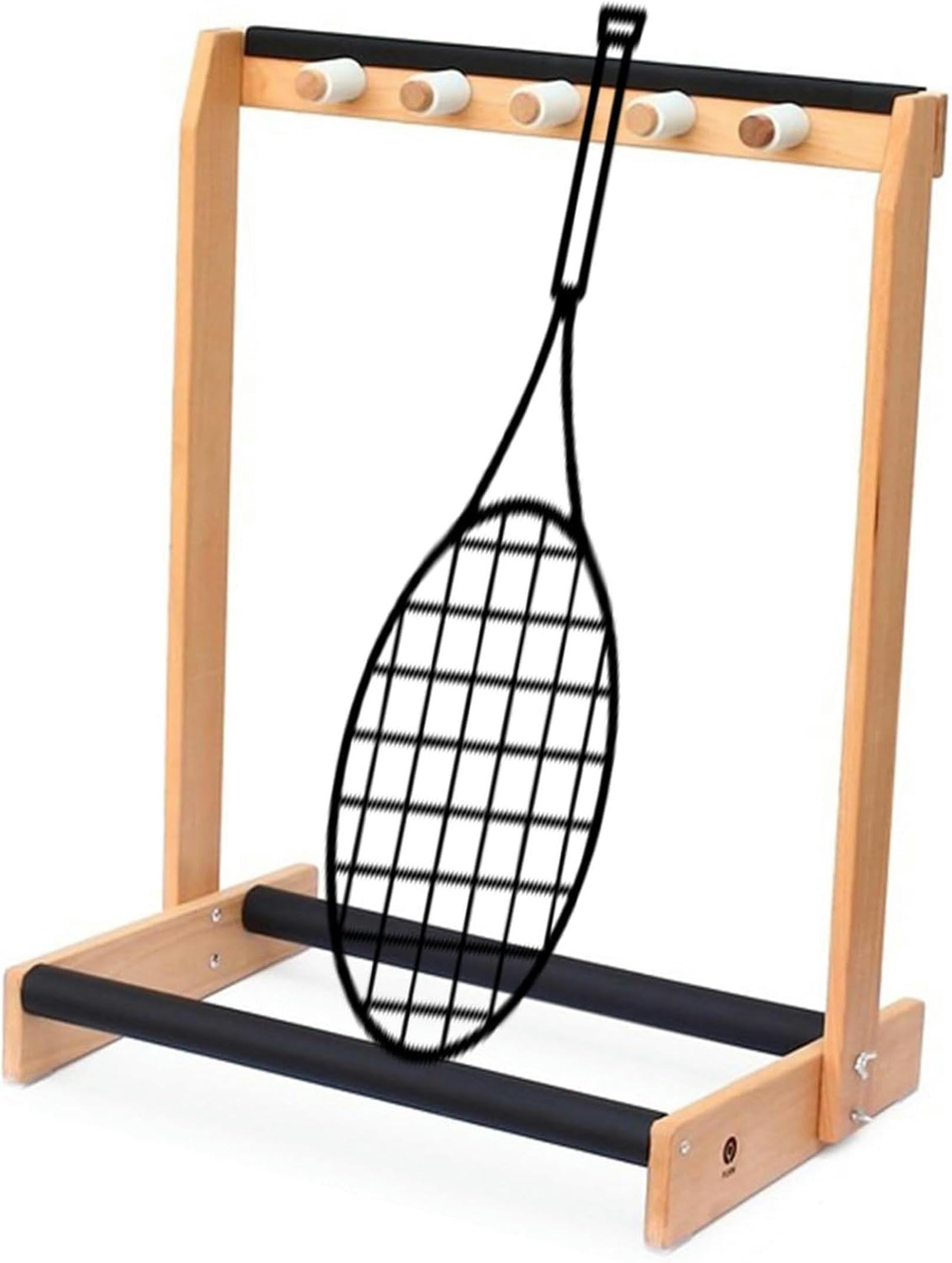 Support raquette tennis bois de qualité supérieure, rangement guitare élégant
