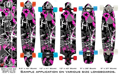 Starry Scene Kid - Decal Style Vinyl Wrap Skin fits Longboard Skateboards up to 10