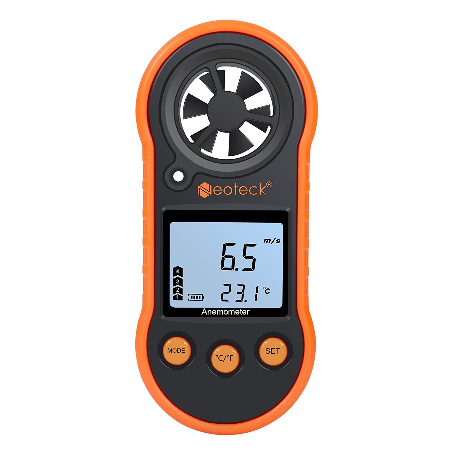 Buy Neoteck Anemometer Handheld Digital Wind Speed Gauge Air Flow Velocity Meter Measuring Wind