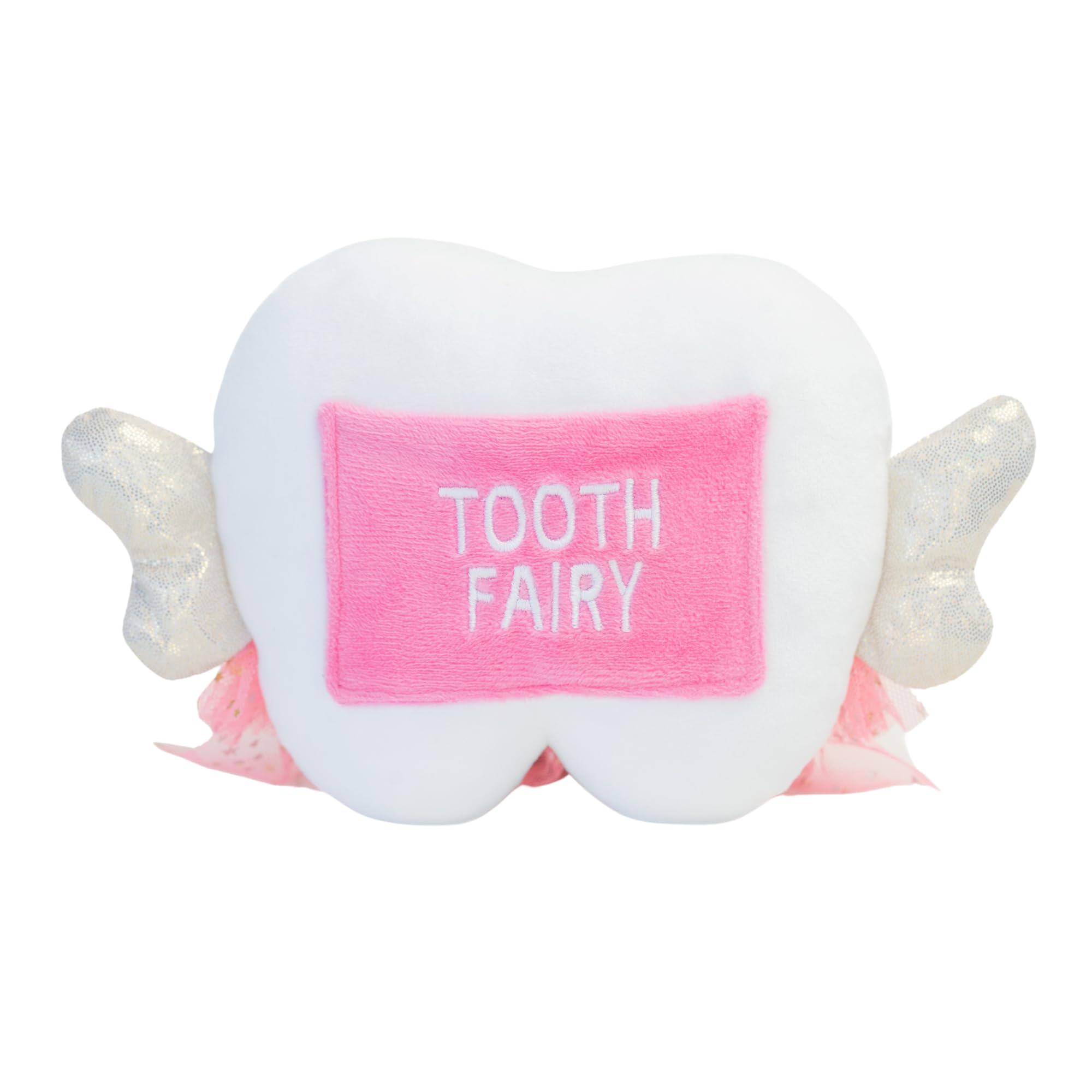 MINIIMOM Blushing Tooth Fairy Pillow | Tooth Holder with Wings & Pocket | Gift for Girls
