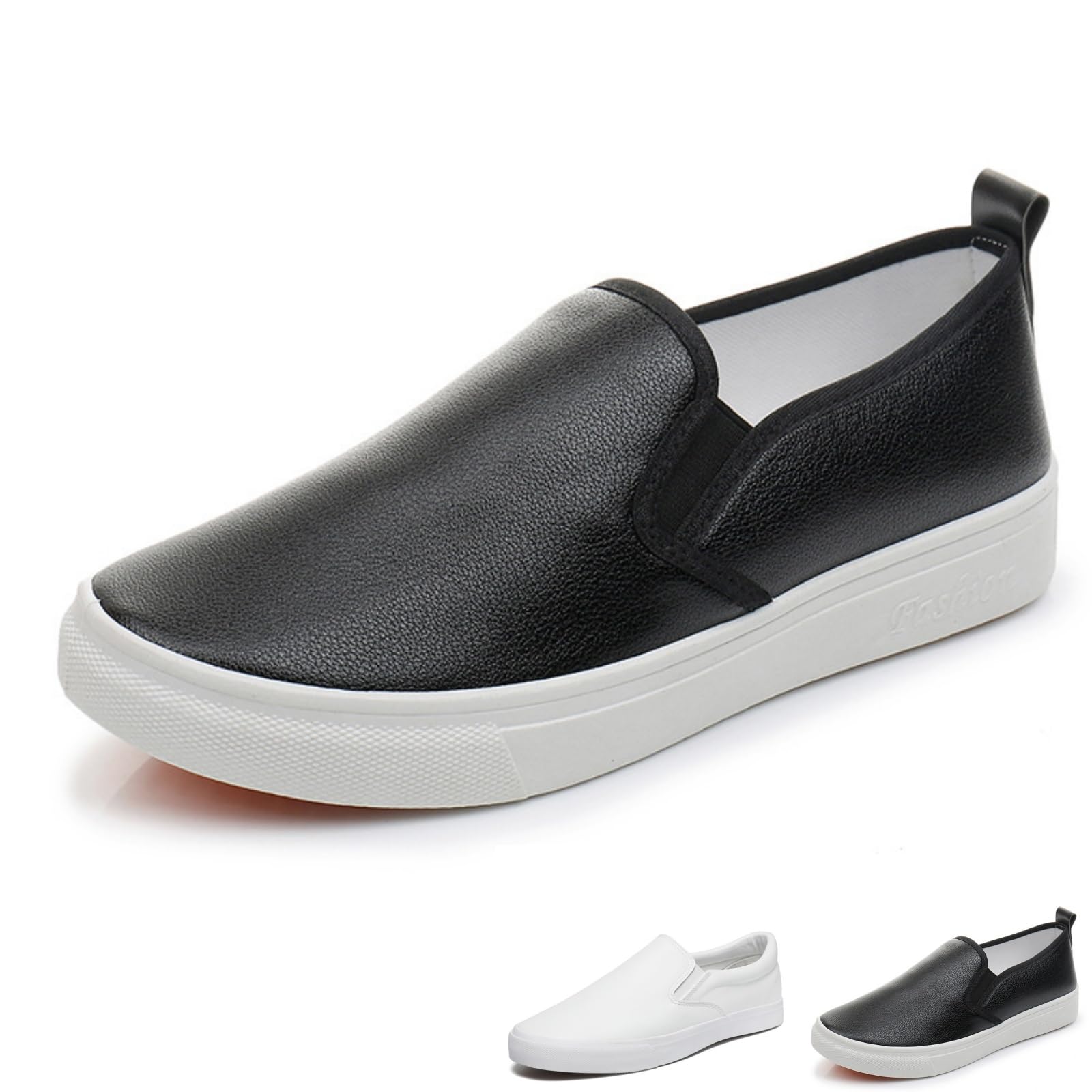 Zapatillas casuales de piel para mujer