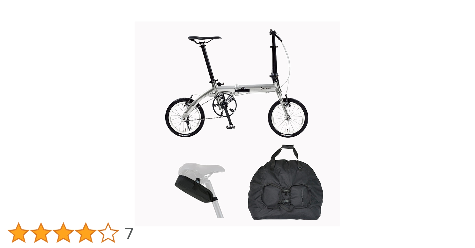 値下げ！ルノー　折りたたみ自転車ペアセット ルノー RENAULT 16型 折畳み自転車 PLATINUM LIGHT8 プラチナ