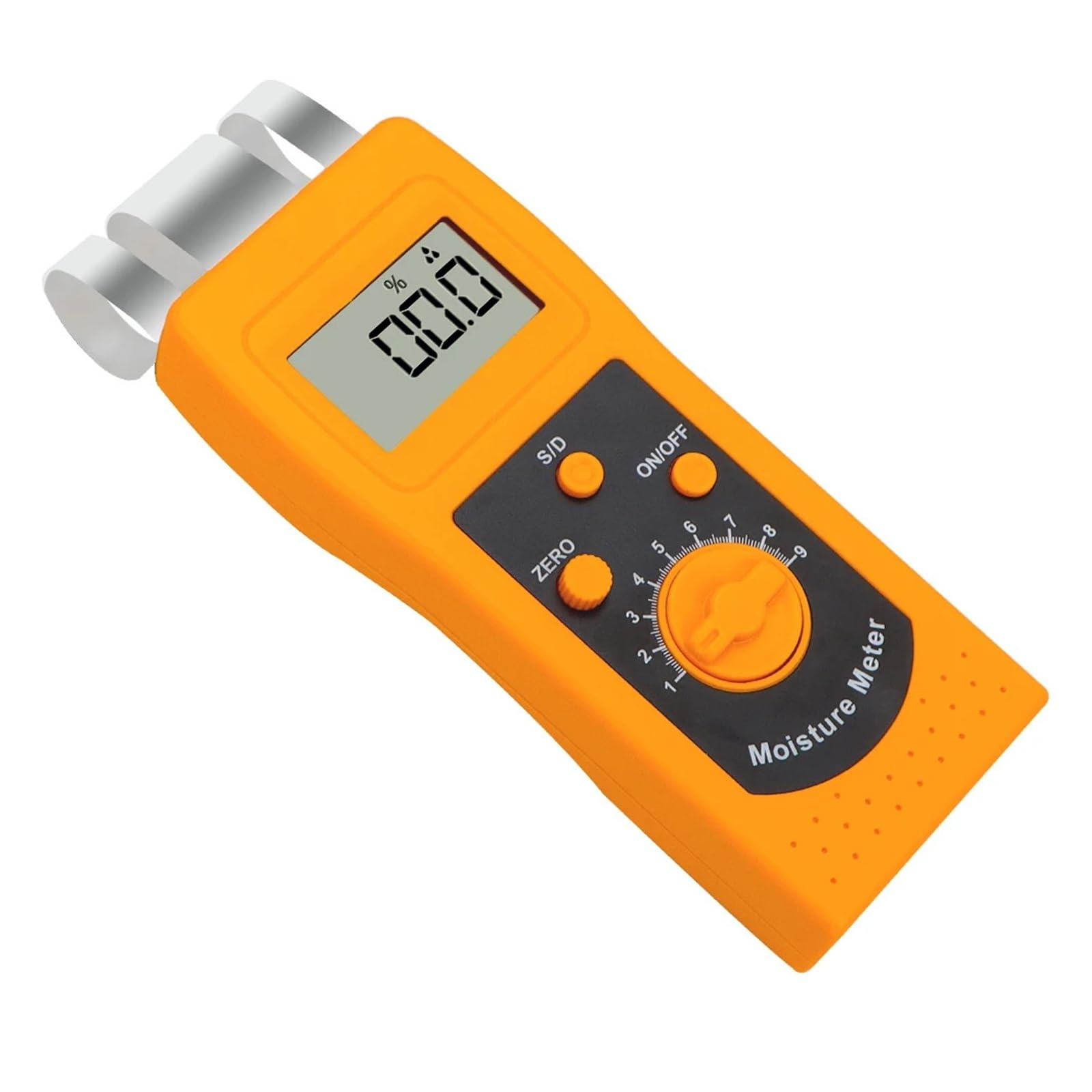Misuratore di umidità tessile DM200T, sensore di umidità for indumenti tessili, filati, pelle e tessuti con display digitale portatile Basso errore, alta sensibilità