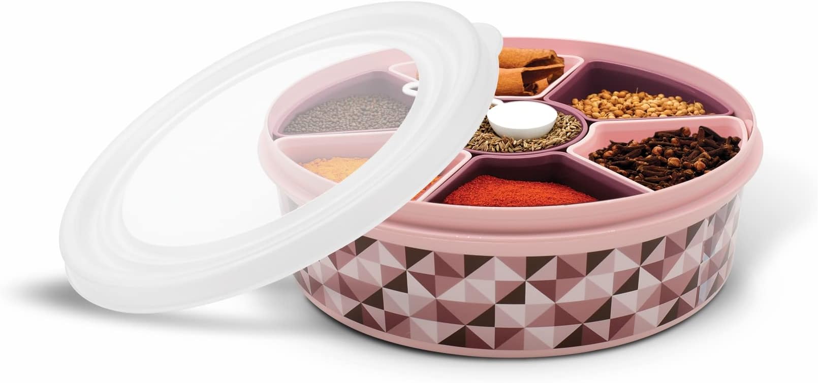 Buy AXN 7 in 1 Multipurpose 7 Sections Square Masala Box Rangoli