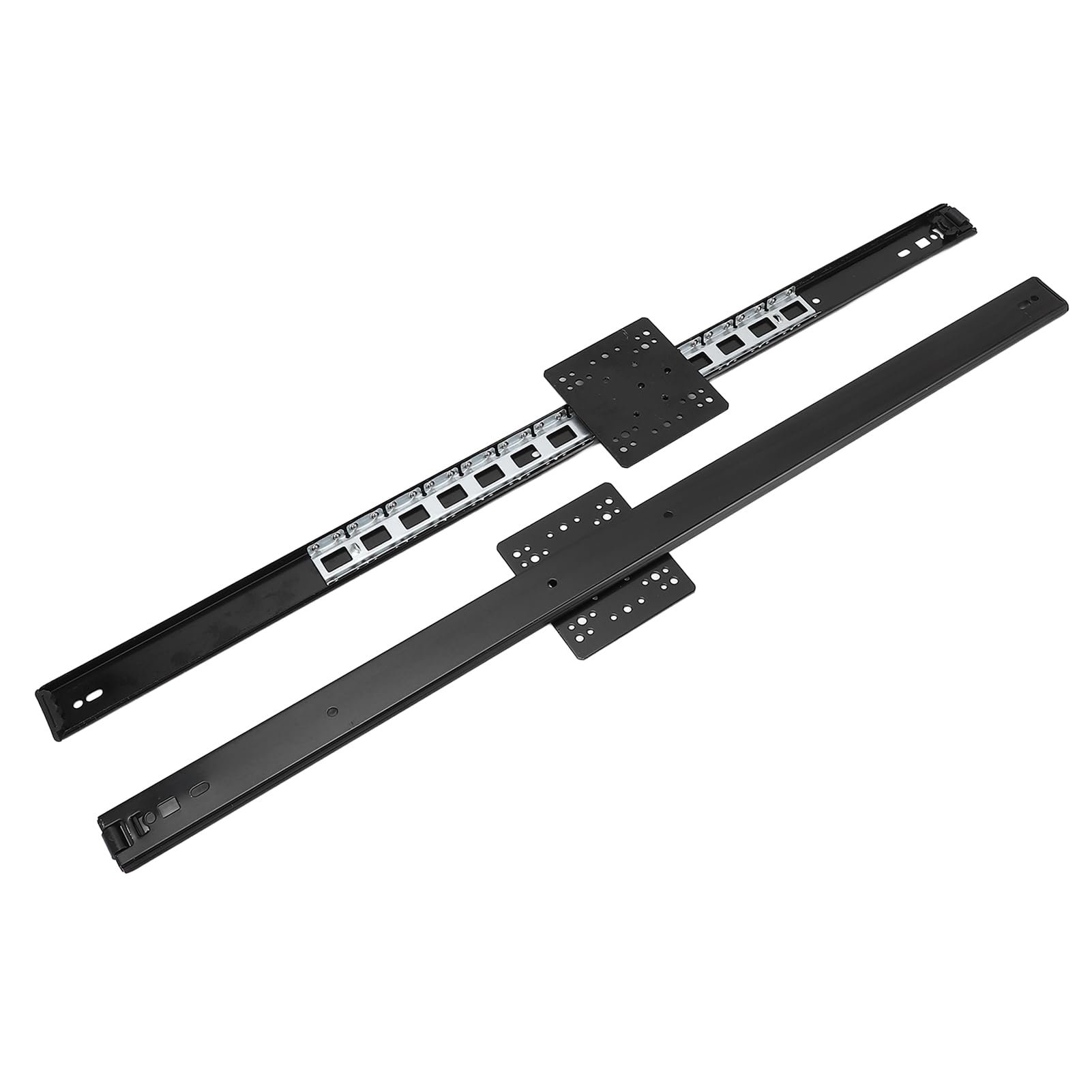 Aramox Guide per Cassetti con Cuscinetti a Sfera Guide per Cassetti con Montaggio Laterale in Acciaio Laminato a Freddo 26 Pollici 35 Mm di Larghezza Carico di 44 Libbre 2 Sezioni Semiaperte per