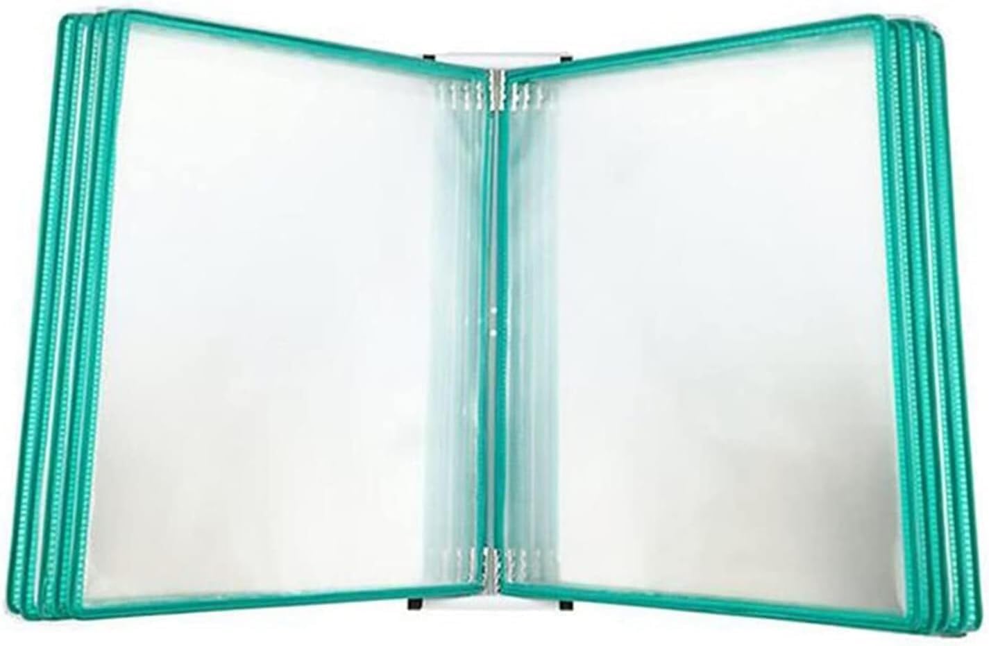 IUokLU Wall Mounted Reference System, 10 Double-Sided Panels Desktop Reference System,Folder Binder,and Wall Display (Green)