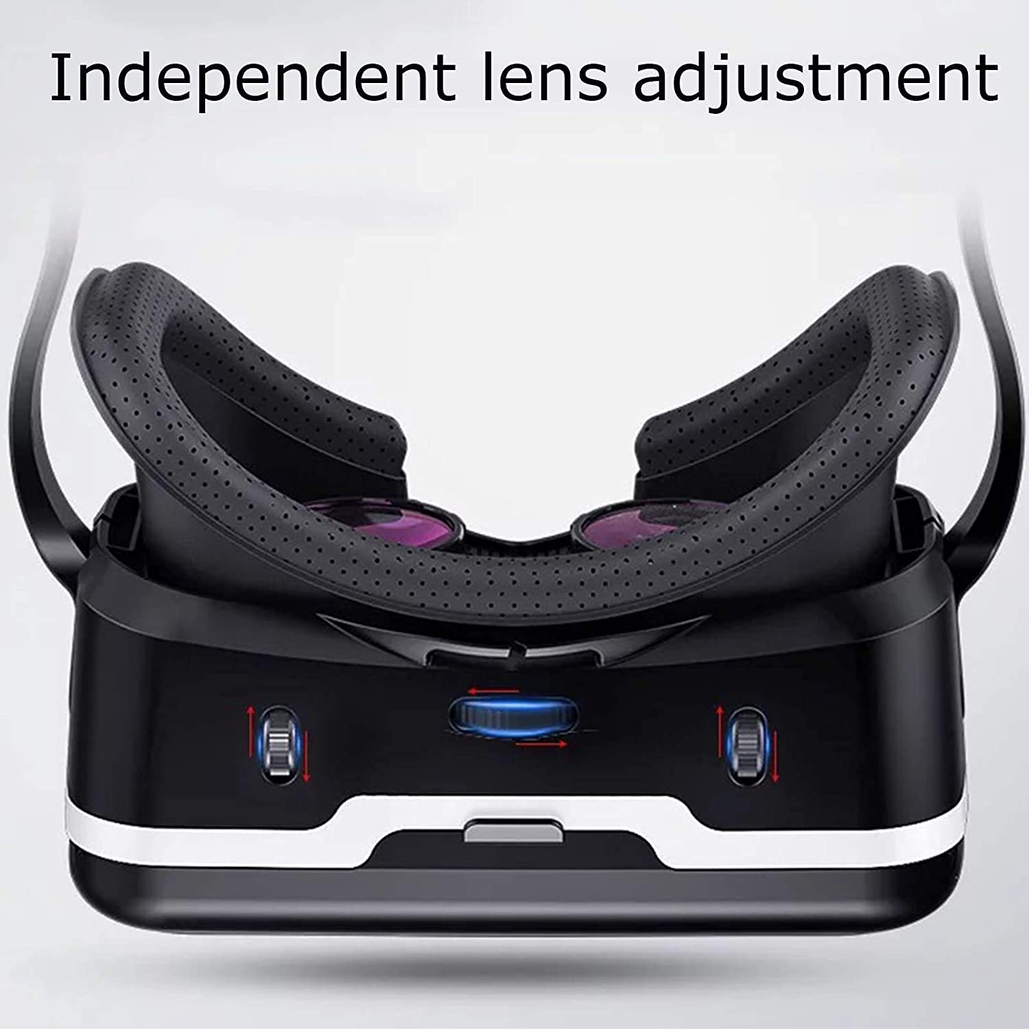 VRGOS VR, Auriculares VR Todo en uno VR, Gafas de Realidad Virtual 3D Gafas VR Ajustables - Regalo para niños y Adultos