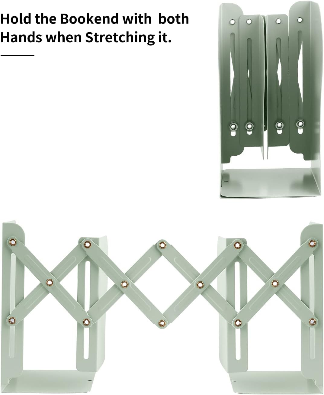 Expandable Metal Bookends - Image 4
