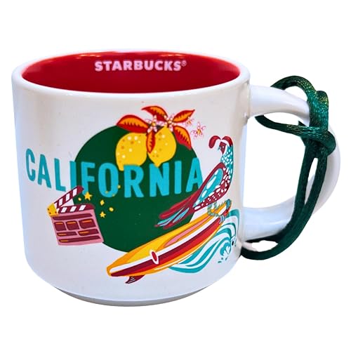 Discovery Series California Ceramic Demitasse Ornament Mug, 2 Oz