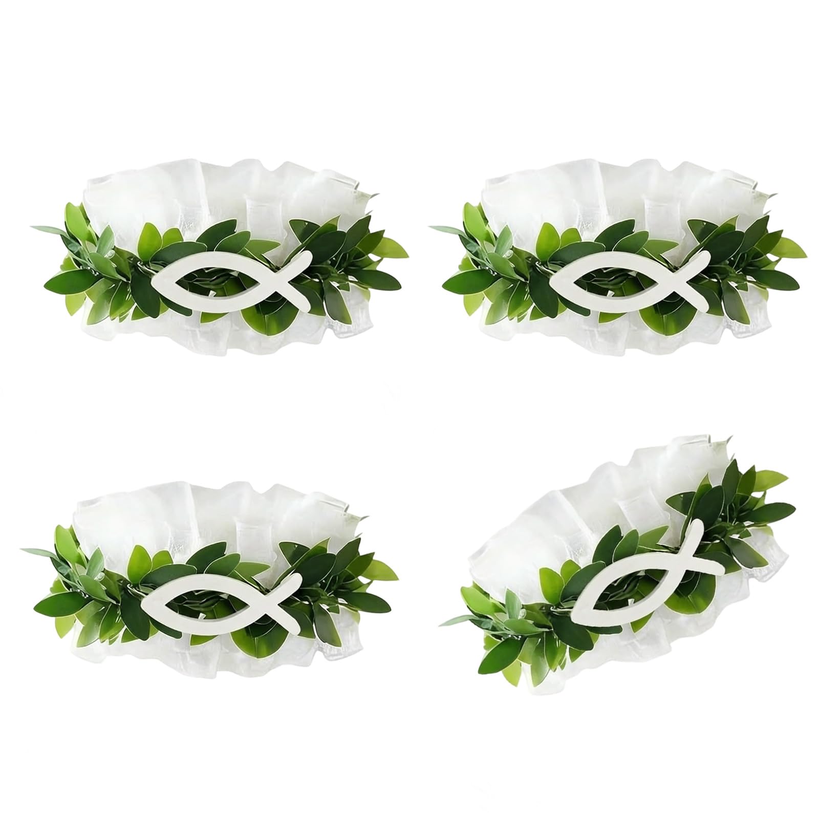 FGDTREE Of 4 Wreaths for Holders and Accessories Holiday Decors