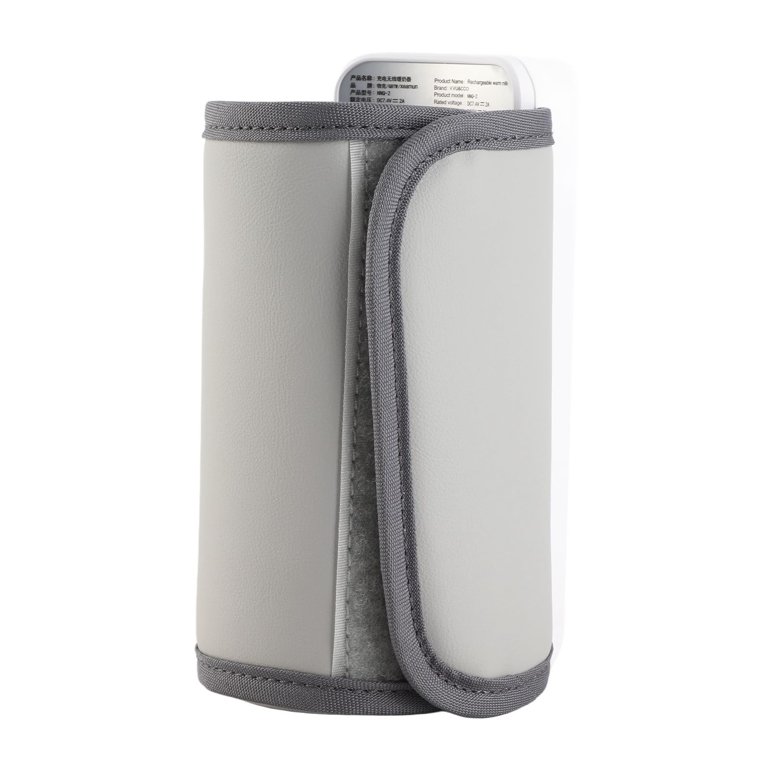 Sac Thermique pour Bouteille de Lait avec Chargeur USB, Outil d'alimentation pour bébé en ABS PU Multicouche, Rechargeable 18W isolé pour Voyage et Usage Domestique
