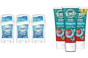 Tom's of Maine Wicked Cool Deodorant and Silly Strawberry Toothpaste 3-Pack Set