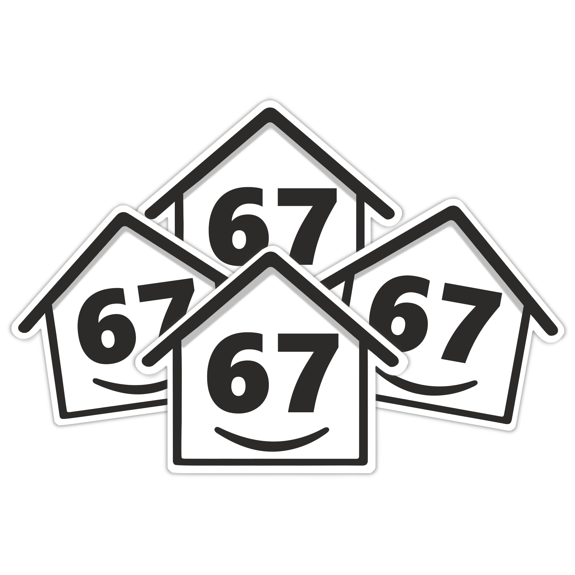 4 x Bin Numbers for Wheelie Bins, 1-99, 15cm ‘Happy House’ Design Dustbin Stickers, Easy Application Stick On Number Stickers - Weatherproof Self Adhesive Vinyl, Black (11) — view 63