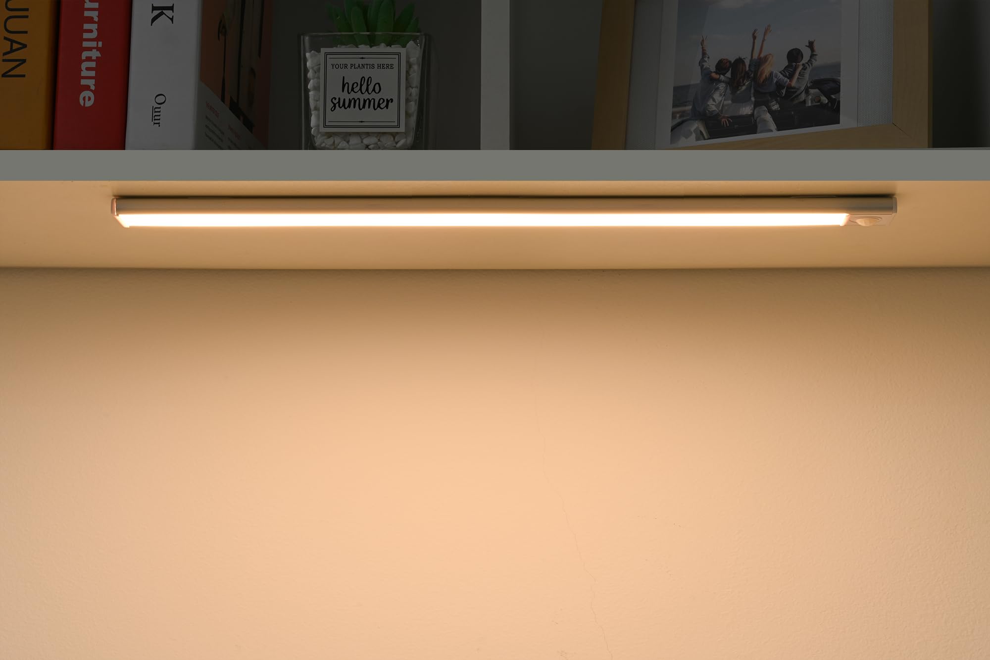 KYF - Lot de 2 Barres LED Ultra Slim à Détection de Mouvement 190 Lumen 60 cm, Éclairage Intérieur
