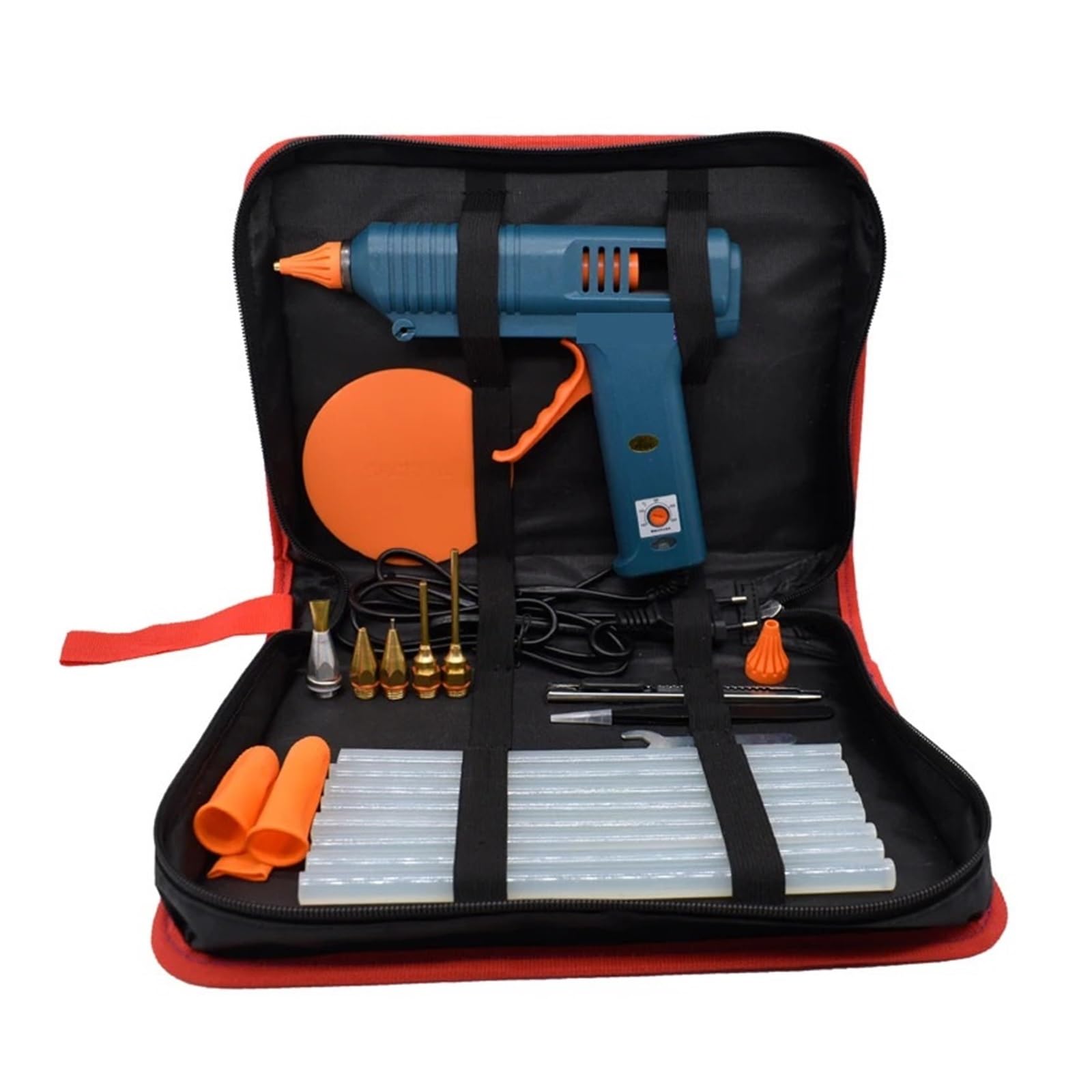 Herramienta de reparación artesanal, Kit de herramientas de Pistola de Pegamento Caliente, ajuste de temperatura, pistola de silicona de 150W, use barras de pegamento de 11mm, boquilla de cobre puro D