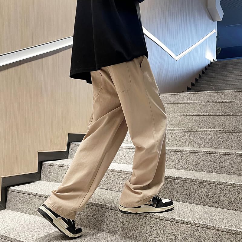 ' Korean Elastic Simple Trousers2