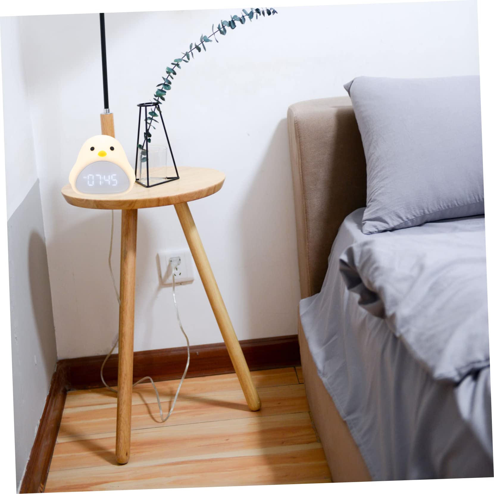 Cabilock 1juego Reloj Despertador Infantil Luz Nocturna y Función De Alarma De Mesita Para Diseño y Práctico Para Dormitorios Para Cambios De Pañal y Alimentación Nocturna