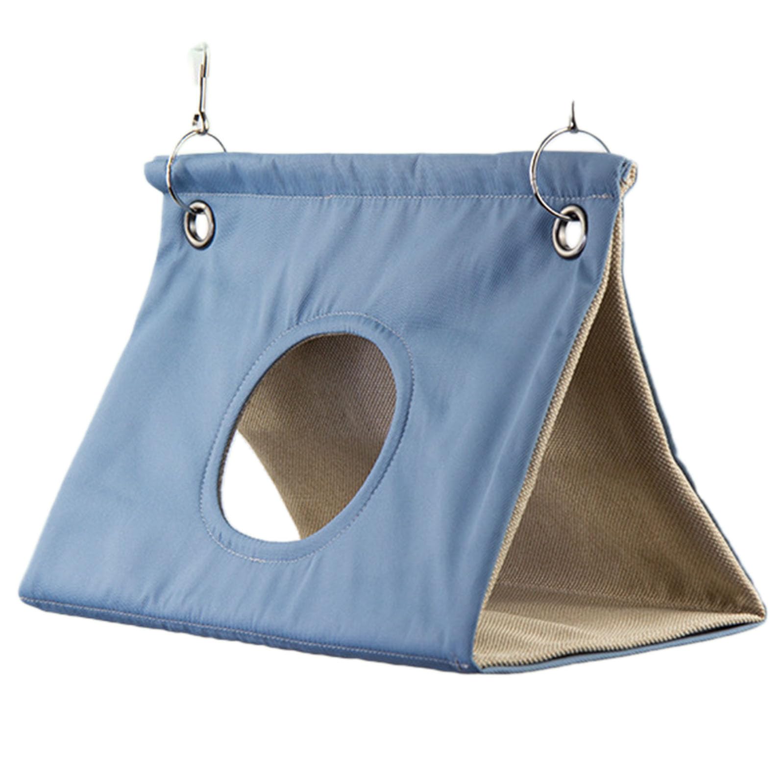 Bird Hammock Tent Bed for Cage, Hanging Parrot Hut Hideaway with Peek Hole, Foldable Bird Nest House for Budgies Lovebirds Cockatiels Conures and Small Parrots, Indoor Cage Accessories