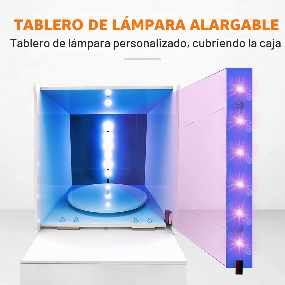 Resina Caja de luz UV, 360 Grados Rotary 405nm Luz UV Máquina Curado, Resina UV Caja Curado para Impresora 3D de Resina SLA/DLP/LCD,217×204×228mm