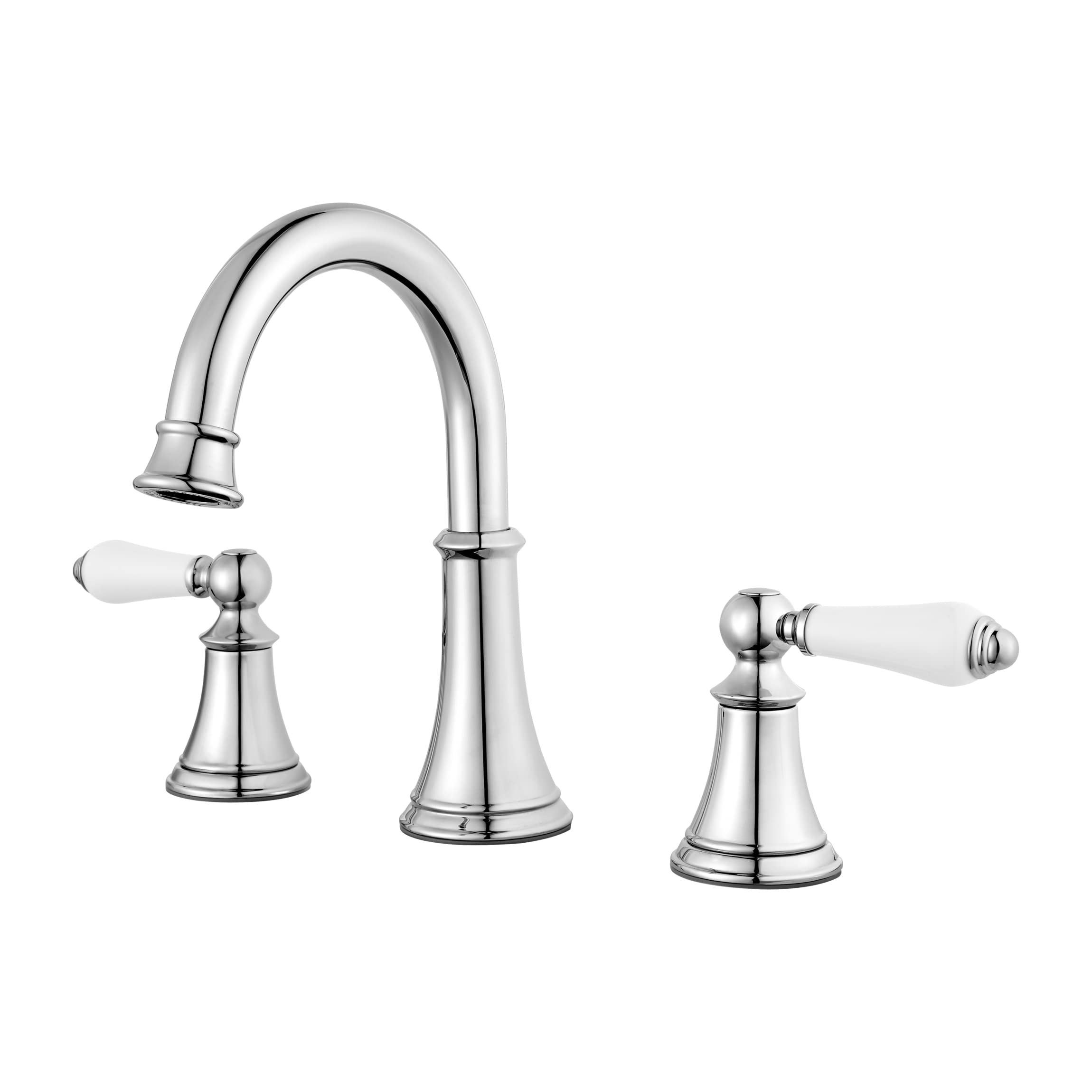 Pfister Courant Bathroom Sink Faucet, 8-Inch Widespread, 2-Handle, 3-Hole, NSF Certified, Polished Chrome Finish, LF049COPC