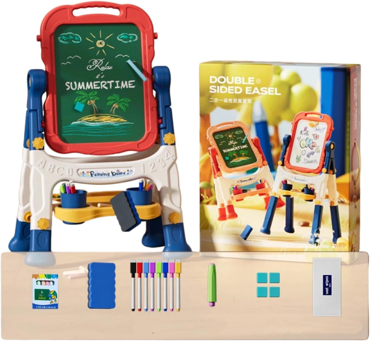 Children's Bracket Magnetic Double-Sided Drawing Board
