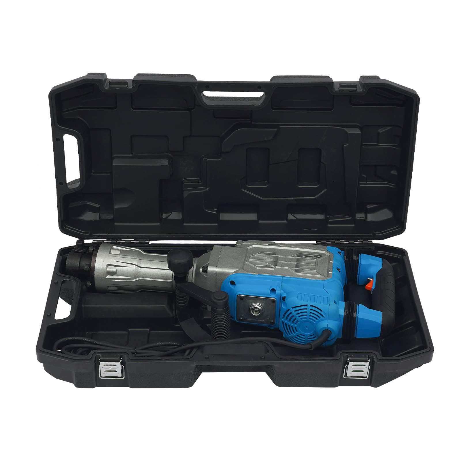 Martello demolitore da 1700W, demolitore per calcestruzzo ad alte prestazioni da 60J, martello demolitore elettrico da 1900BPM martello scalpellatore, scalpelli per martello per calcestruzzo martello