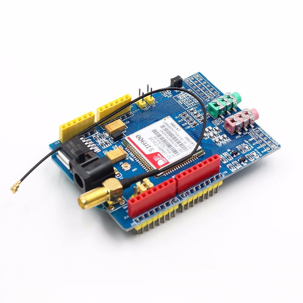 2pcs SIM900 GPRS/gsm Shield Development Board Quad-Band Module with Antenna + Gift