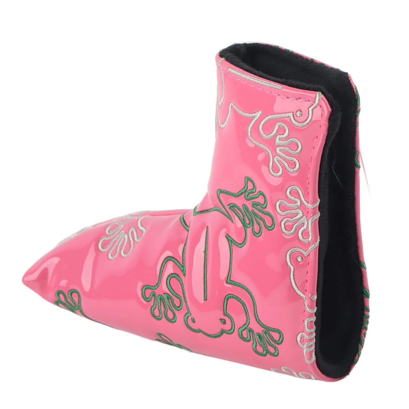 Agatige Copertura per Putter per Lame da Golf, Copricapo per Putter da Golf Copritesta per Ricamo con Chiusura Magnetica Protettiva in PU(Rosa)