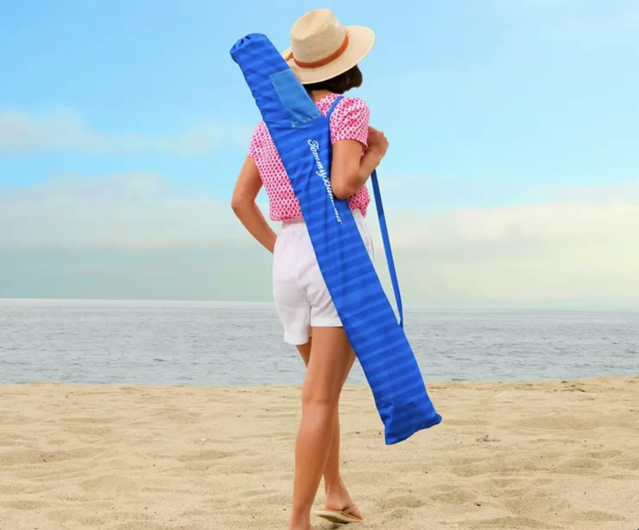 Tommy Bahama Sombrilla de Playa, Azul