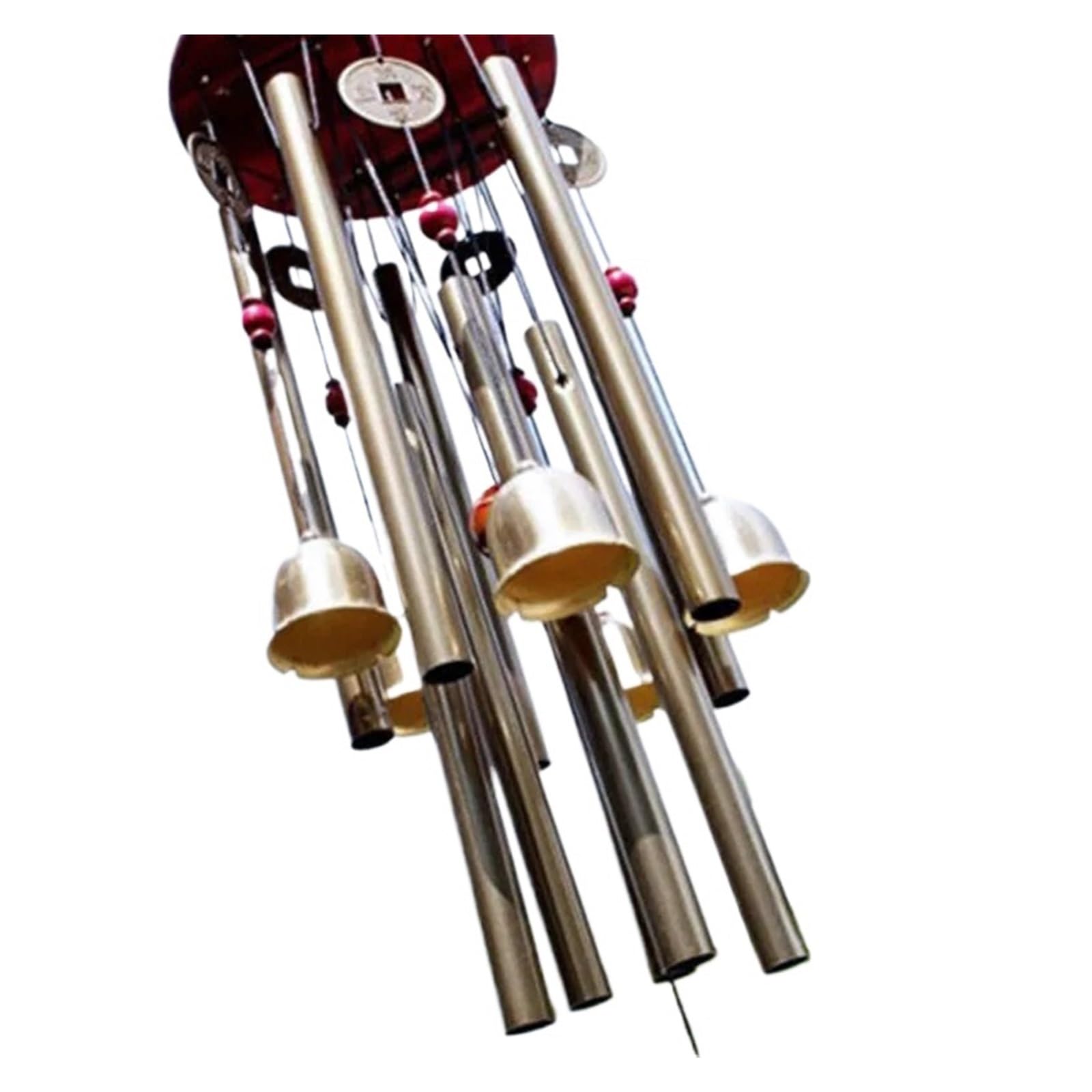 Rtbvghjik One Color Large Wind Chime Tubes Bells Metal Church Bell Wood For Outdoor Garden Yard Home Decoration Bless A Symbol Of Good Luck For Patio, Balcony & Yard Decoration