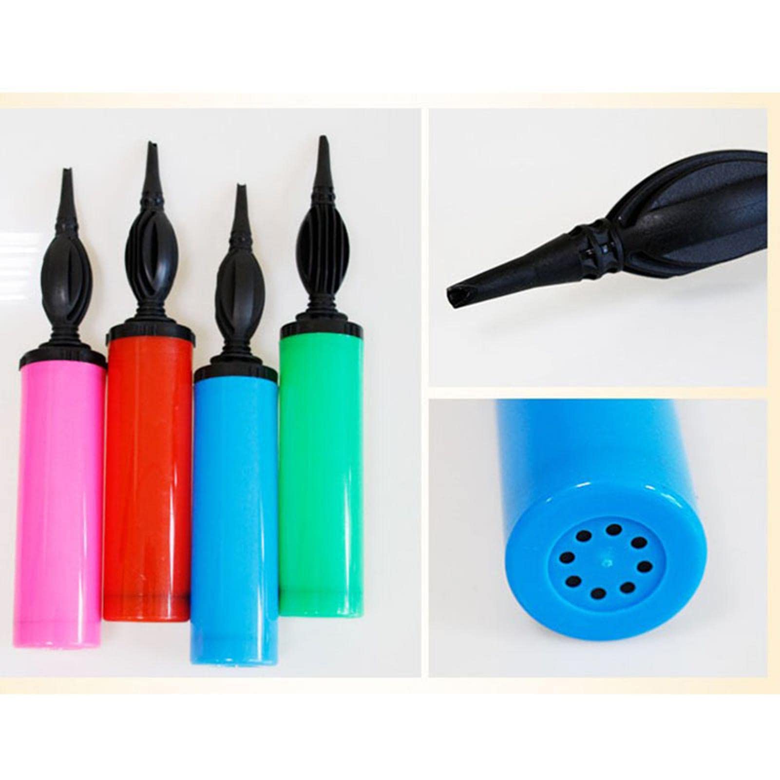 Lot De 5 Pompes à Ballon Manuelles Double Action - Portable, Silencieuse, Pour Fêtes Et Sports