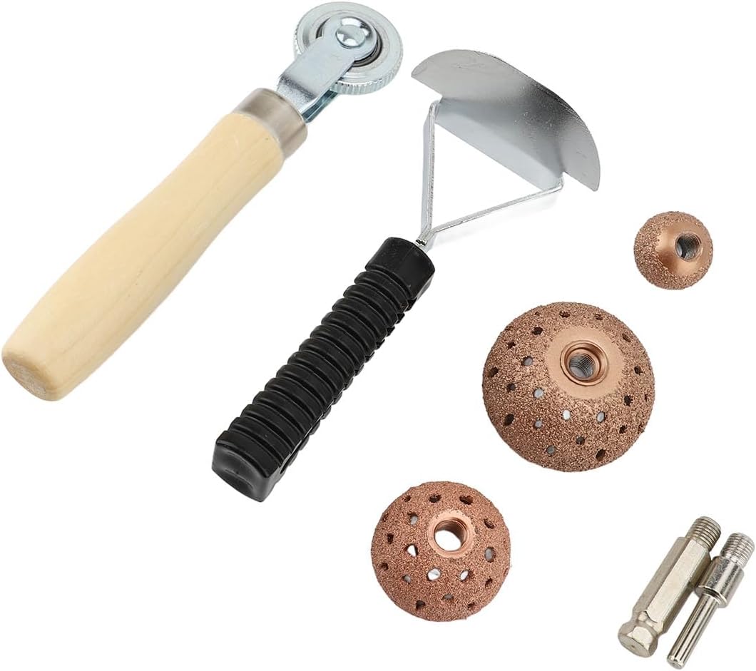 Tire Patch Repair Tool Kit 25mm 42mm 55mm Tire Patch Buffing Wheel Roller Scraping Cutter for Tire Grinding Polishing