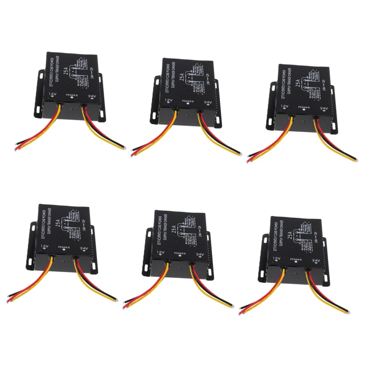 Healifty 6pcs Car Power Converter Auto Power Converter Vehicle Voltage Car Stereo Auto Voltage Converter Car Voltage Vehicle Power Converter V to v Converter Audio Electronic Power Supply