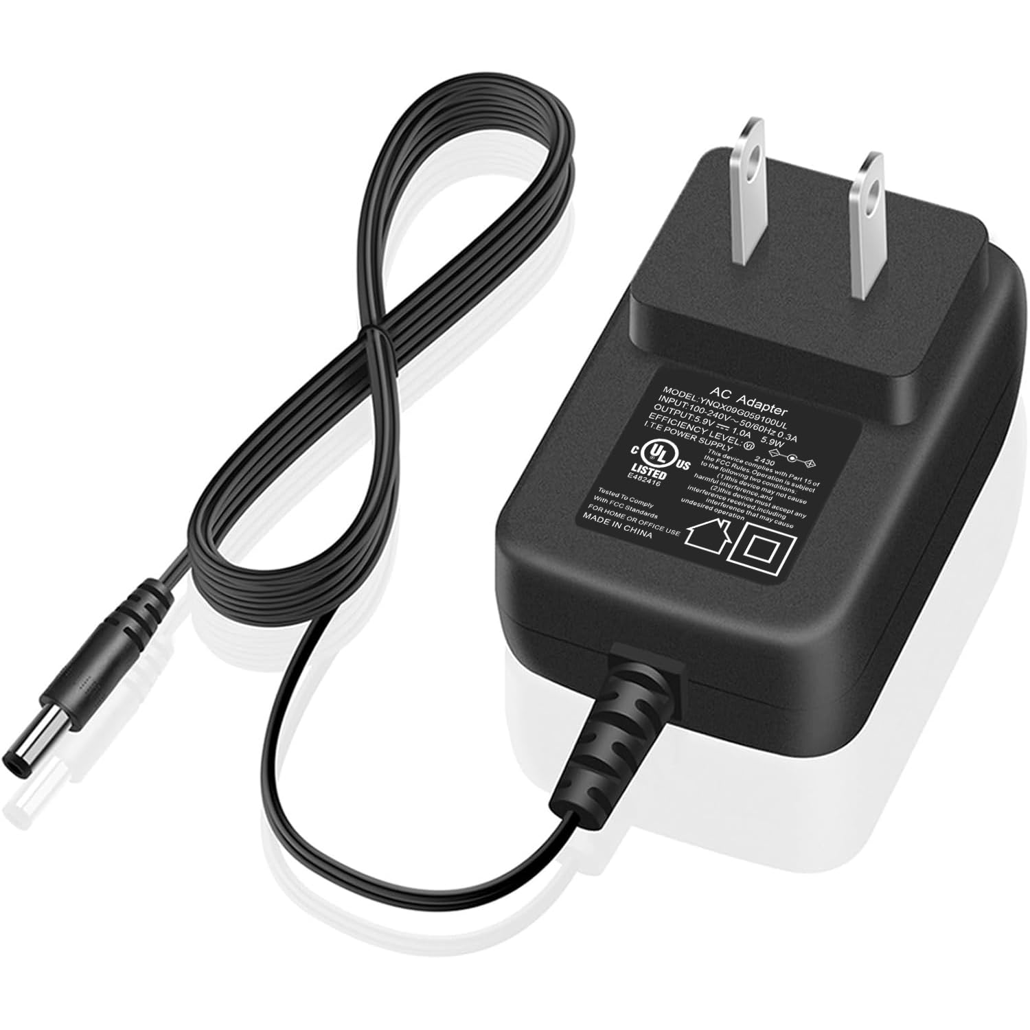 Power Cord for Turbo Scrub 360 Scrubber Brush Spin RH030 TSDX-MO6 TS-MC63 TSDX-M06 SW059075A AC Adapter Charger Power