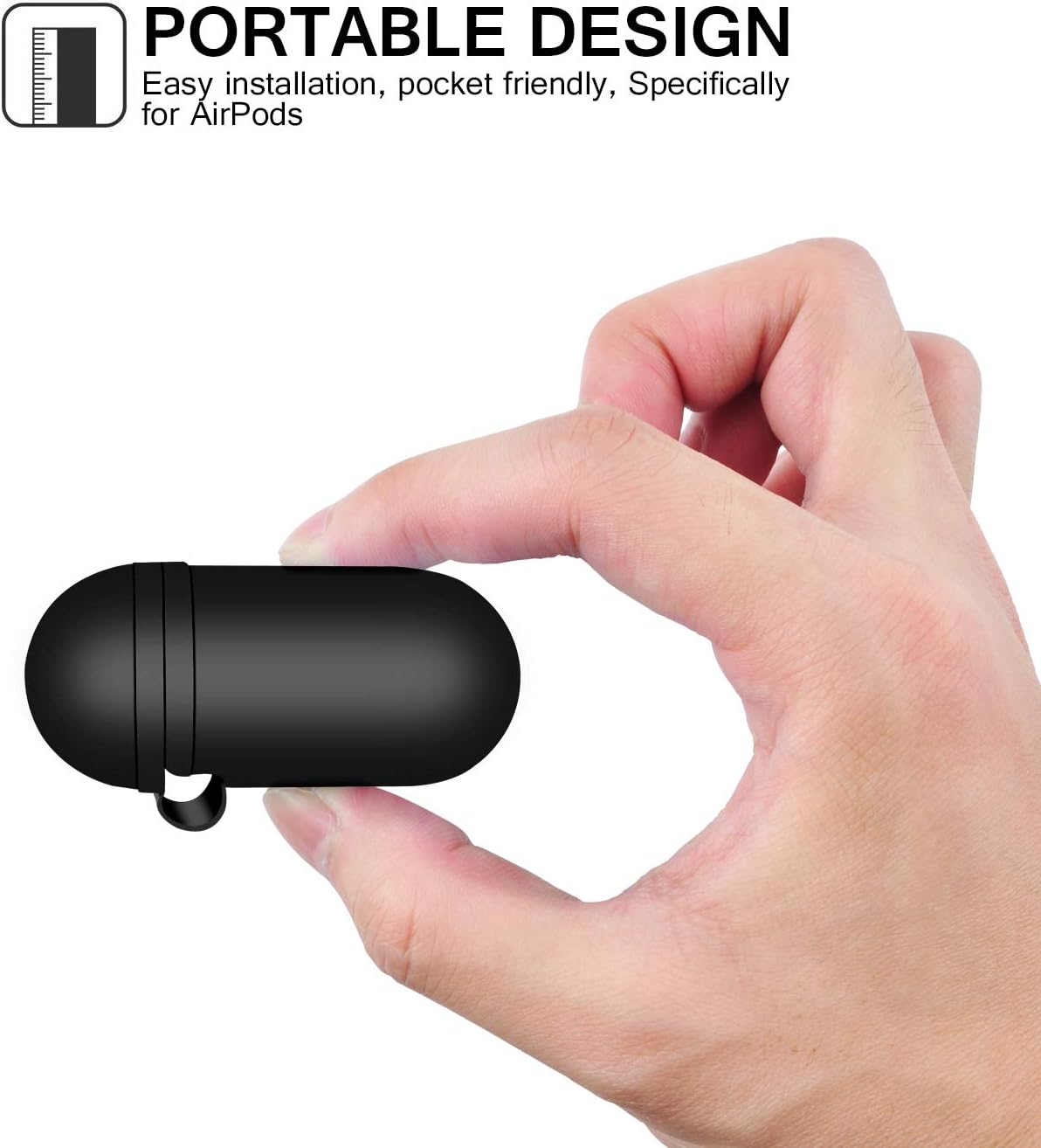 Easy+ Compatible with Case, 3 pcs Silicone Protective Cover 3 pcs Keychain (BlackBlueGrey)