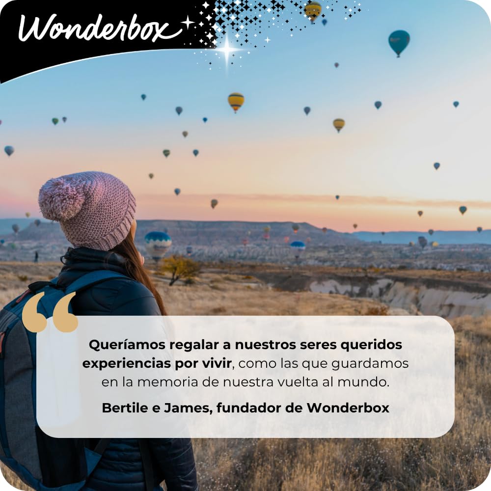 WONDERBOX - Caja Regalo - Feliz Cumpleaños Excepción -1 Experiencia a Elegir: Estancia, gastronomía, Actividad de Bienestar o de Aventura para 1 o 2 Personas - 7000 experiencias - Ideas Regalo