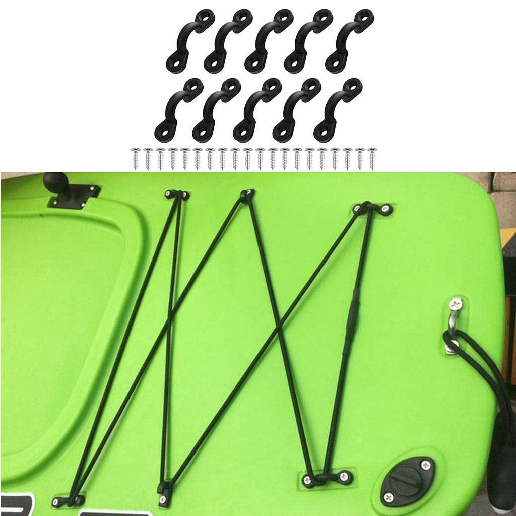 10 Piezas Abrazadera de Silla Nylon para Cuerda Ojal Clip Sujeción Polietileno Anticorrosión Adecuada para Kayak Canoa Barco Aviarios Mascotas Aplicac