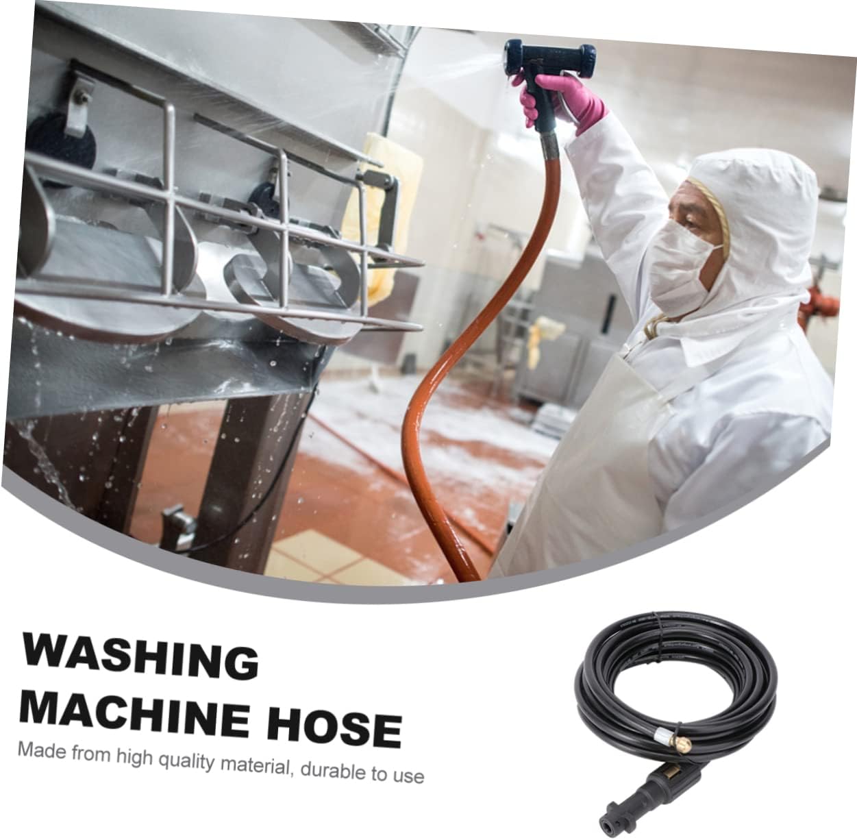 High Pressure Washer Hose for Durable Pipe for Sewer Drain Cleaning Easy to Use for Electric Pressure Washers