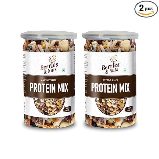 Special Protein Trail Mix | Dried Berries, Nuts & Seeds | 400 Grams | 2 Bottle of 200 Grams