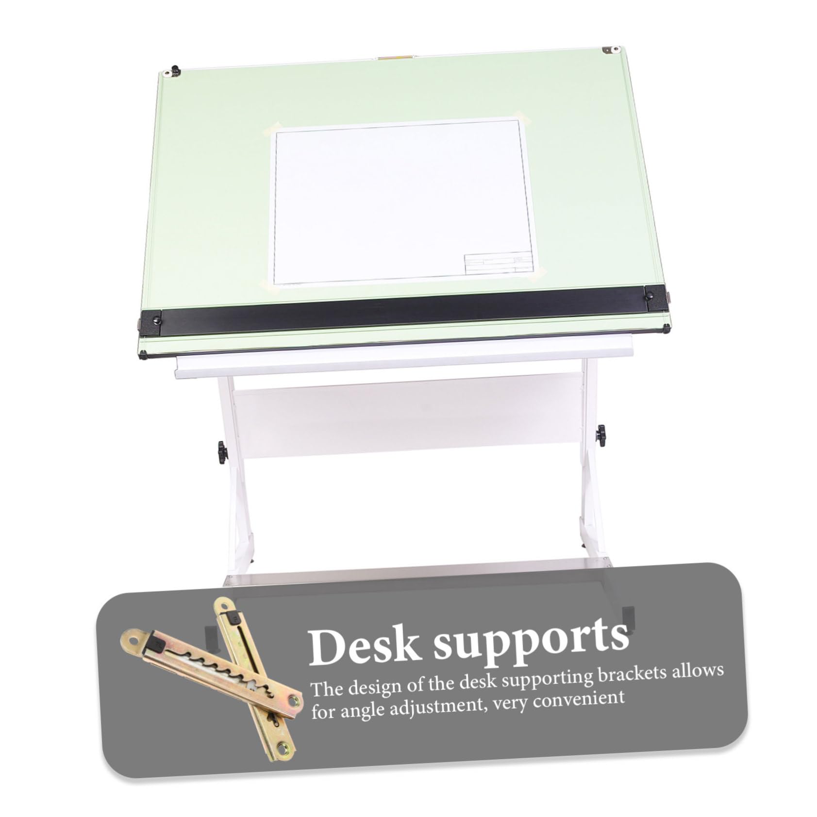 SHINEOFI 4 Paia Regolatore Angolo In Piedi Stand Piccolo Supporto Da Scrivania Regolabile Accessori Per Ufficio a Casa Fascia Angolare Staffa Di Supporto Del Piano Di Lavoro Zinco
