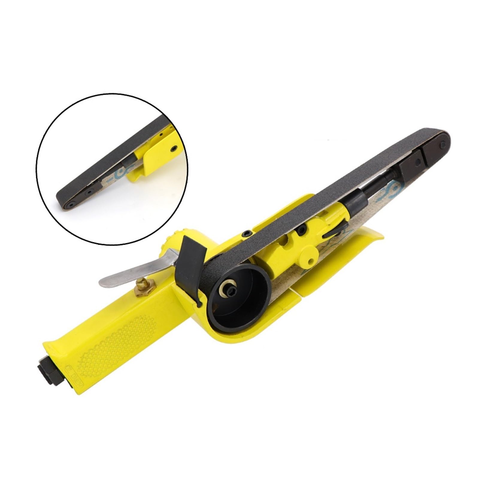 Szlifierka taśmowa pneumatyczna taśma szlifierska Adapter pneumatyczny DIY taśma szlifierska szlifierka kątowa szlifierka części spawalnicze 20*520mm