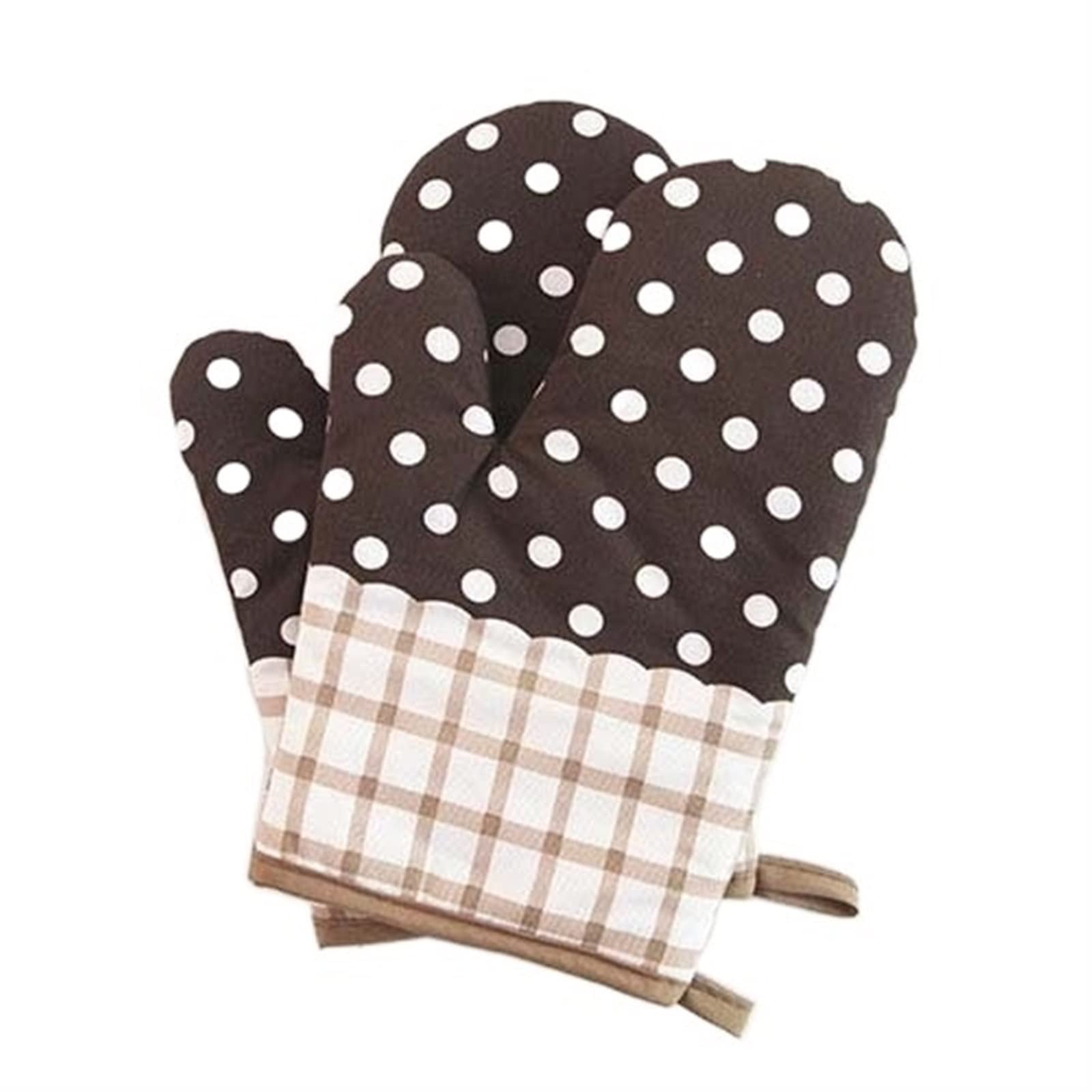 Gants de Cuisine Professionnels résistants à la Chaleur, Gants de Cuisine imprimés for Four à Micro-Ondes et Barbecue(2)