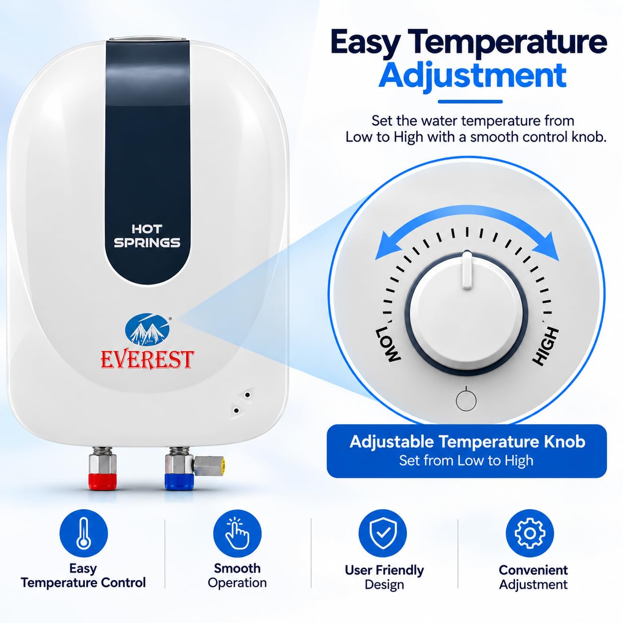 Everest Instant Water Heater - 3L Hot Water On Demand -3