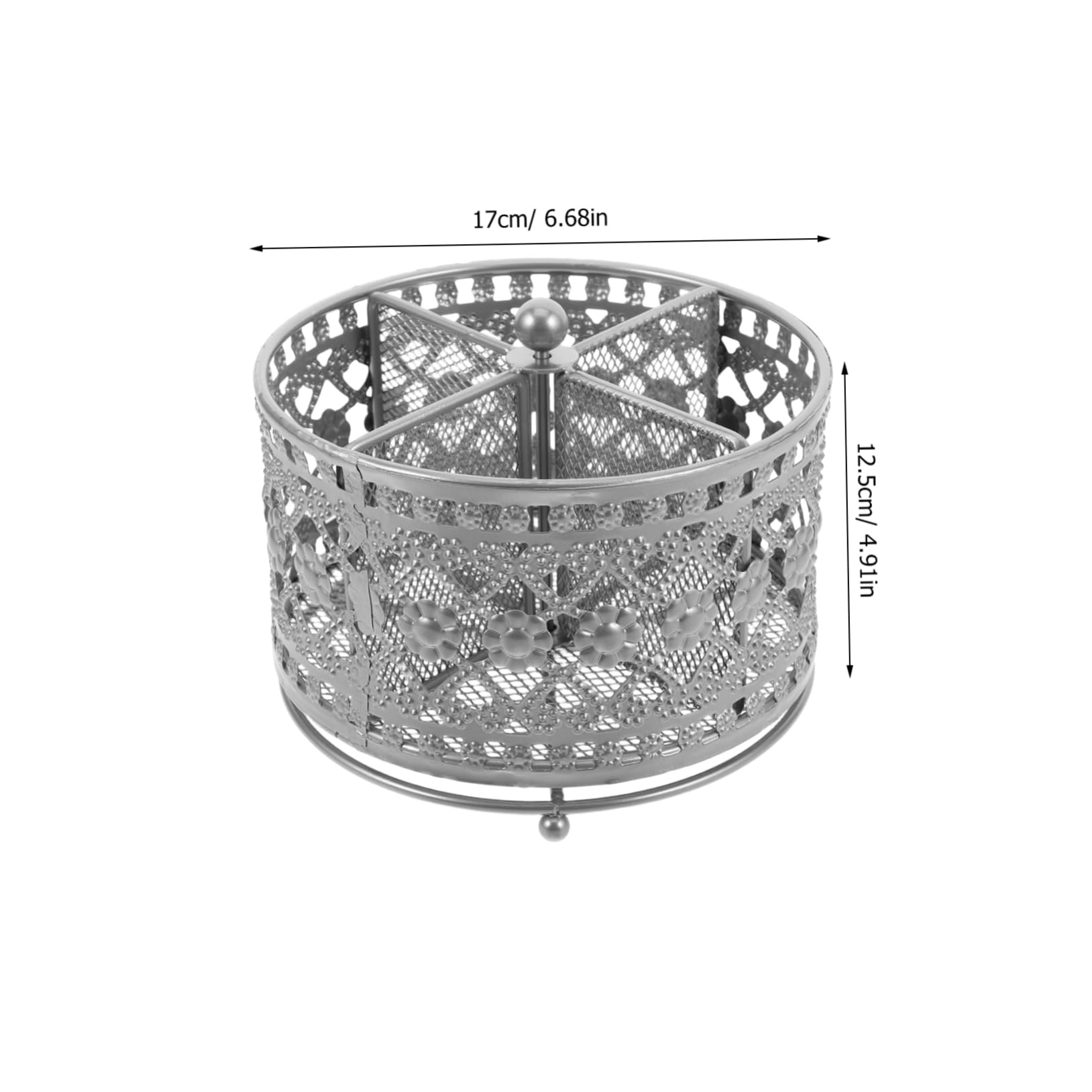 SOIMISS Support de Rangement pour Baguettes et Ustensiles en Fer, Rotatif, à Drainage Rapide, Design Ajouré, Cuisine et Salle à Manger