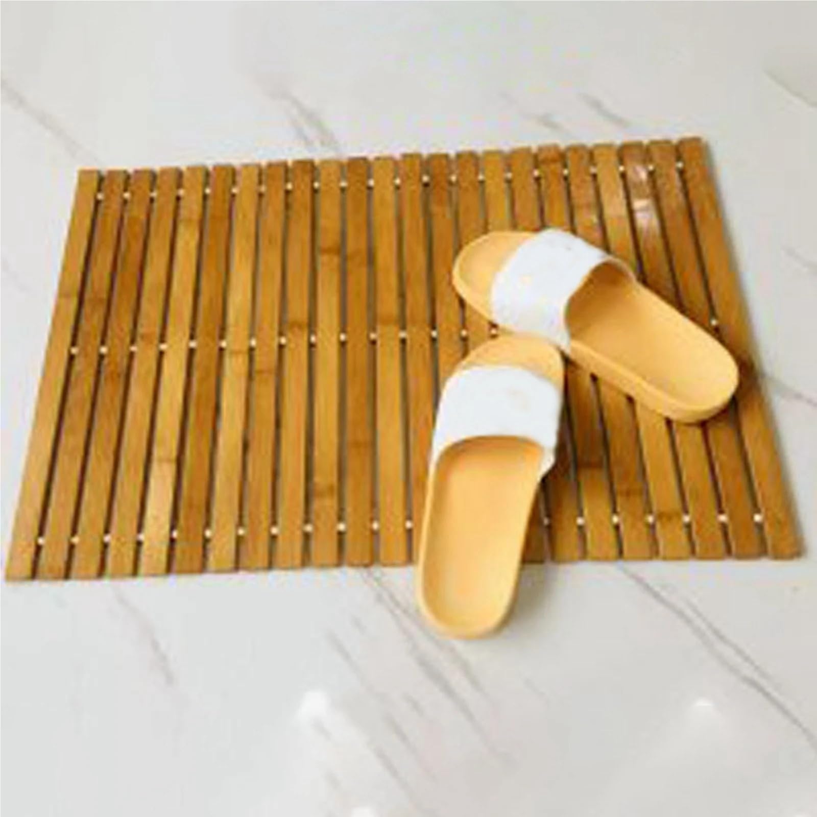Tappetino da bagno con strisce di legno, pavimento for uso interno, tappetini da cucina, tappetini da bagno for doccia