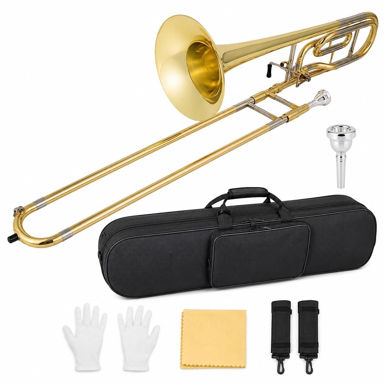 Zugrohr-Tenorposaune mit variabler Tonhöhe Bb/F